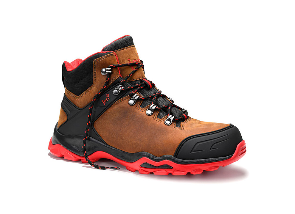 Sicherheitsschnürstiefel jo_POWERFUL brown Mid S3S