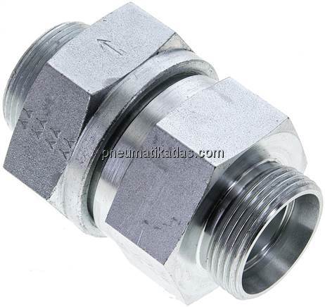 Hydraulik-Rückschlagventil 28 L (M36x2), ohne Mutter & Schneidring, Stahl verzin