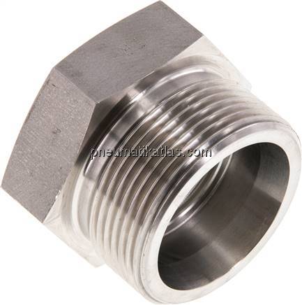 Verschlussverschraubung für Rohre 30 S (M42x2), 1.4571