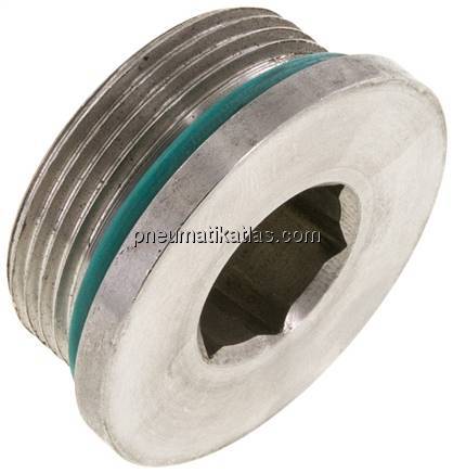 HD-Verschlussstopfen Innenskt. UN 1-5/8"-12, V4A