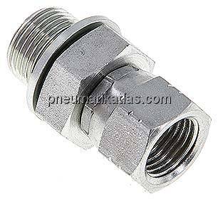 Einstellb. Einschraubverschr. UNF 9/16"-18(IG)-G 3/8"(AG)