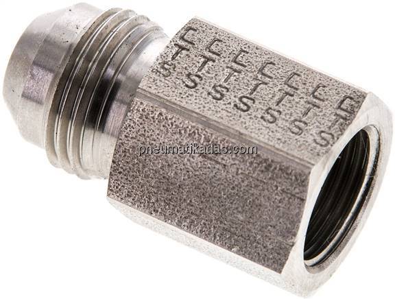 Reduziernippel UNF 3/4"-16(JIC-AG)-G 3/8"(IG), 1.4571