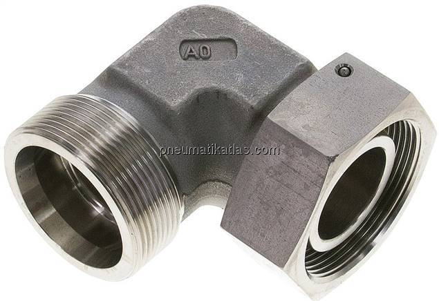 Einstellb. Winkel-Schneidringverschr. 38 S (M52x2), ohne Mutter & Schneidring, 1