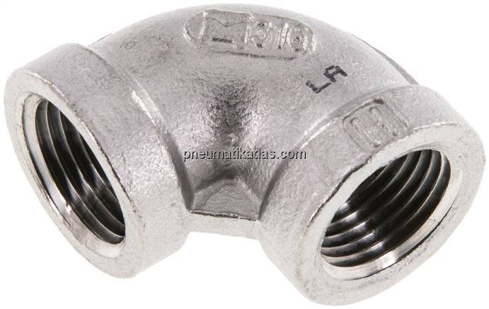 90°-Winkel NPT 3/8"-NPT 3/8", 1.4408