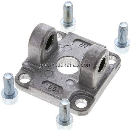 Gabelschwenkbefestigung für Kompaktzylinder 50 mm