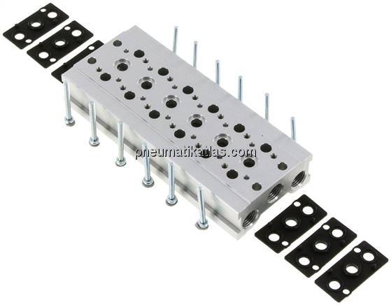 Reihenleiste (6-fach) für SF1000 (5/2 und 5/3-Wege)