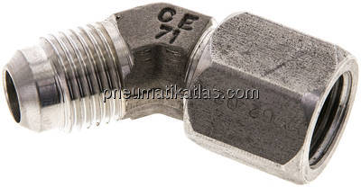 45°-Einschraubwinkel, UNF 9/16"-18 (JIC), V4A