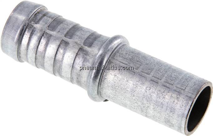 Schlauchnippel Rohr 18, Schl. 17 - 18mm, Stahl verzinkt