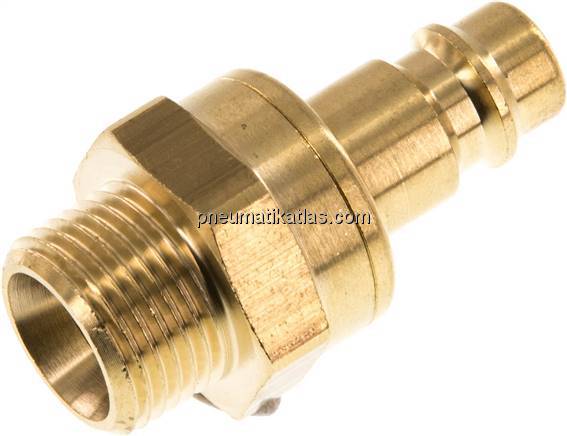 Kupplungsstecker (NW7,2) G 3/8"(AG), Messing