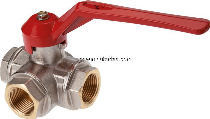 Exemplarische Darstellung: 3-Wege Kugelhahn