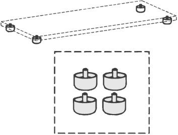 Standfüße bis 1000mm N-10SF4-Z