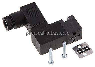 3/2-Wege Magnetventil, Flansch (7,6 x 9,7), Federrückstellung (NC), 115 V AC