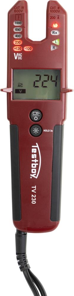 Spannungsprüfer TV 230 mit ZangenfunktionTestboy