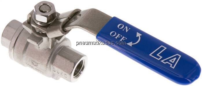 Edelstahl-Kugelhahn, Eco-Line, G 1/4", 0 - 63bar