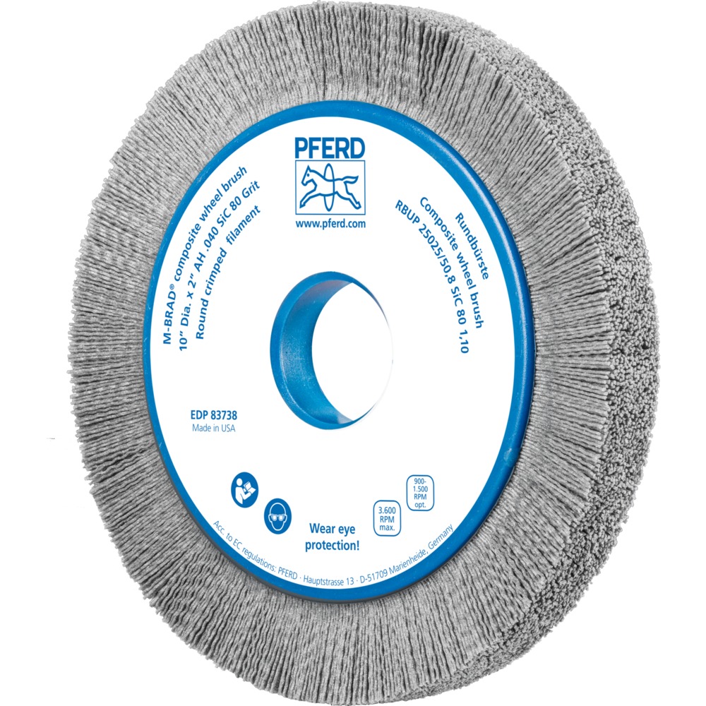 Bürsten mit Plastikkörper RBUP 25025/50,8 SiC 80 1,10