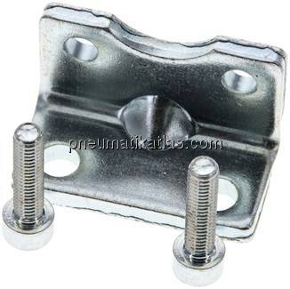 Fußbefestigung für Kompaktzylinder 25 mm