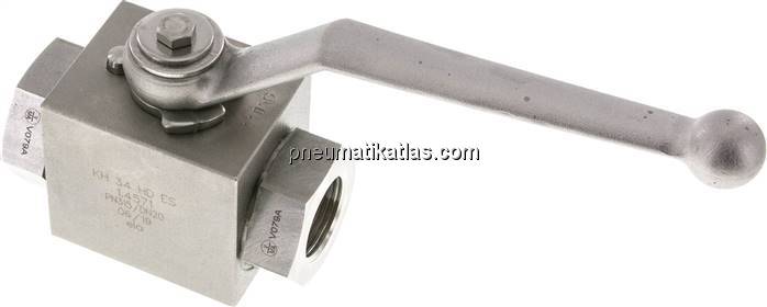 Hochdruck-Kugelhahn, Edelstahl, G 3/4", -0,999 bis 315bar