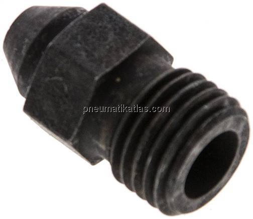 Gerade Anschweißverschraubung 6 S (M14x1,5), ohne Mutter & Schneidring, Stahl ph