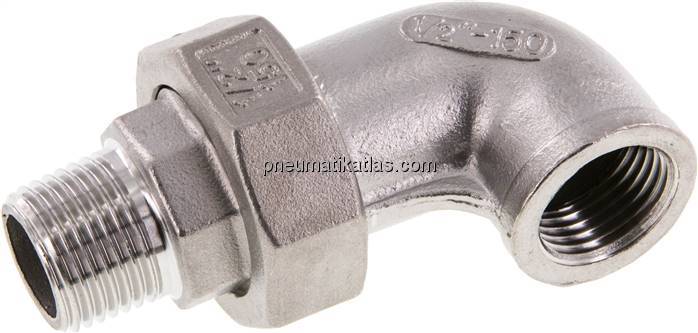 Winkel-Verschraubung konisch dichtend Rp/R 1/2"(IG/AG)