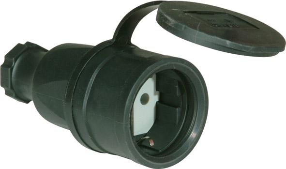 Schuko-Kupplung IP44 250 V, 16 A PCE Althoff
