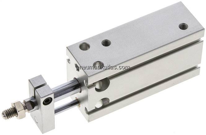 Direktmontagezylinder, Kolben 20mm,Hub 30mm, verdrehgesicherte Kolbenstange