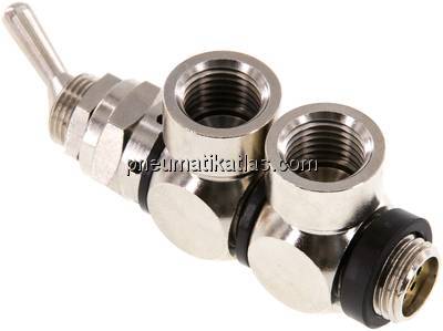 4/2-Wege Kipphebelventil G 1/4"-G 1/4"