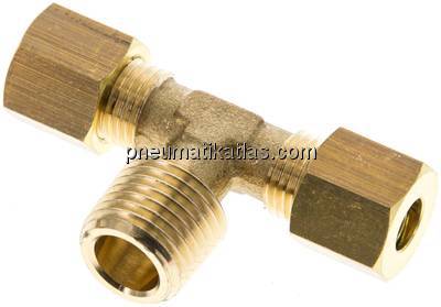 T-Klemmringverschraubung R 1/4"-6 (M10x1)mm, Messing