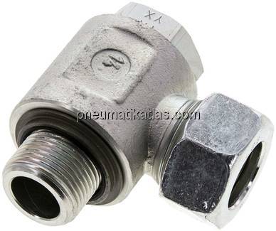 Winkel-Schwenkverschraubung G 3/4"-22 L (M30x2), Stahl verzinkt