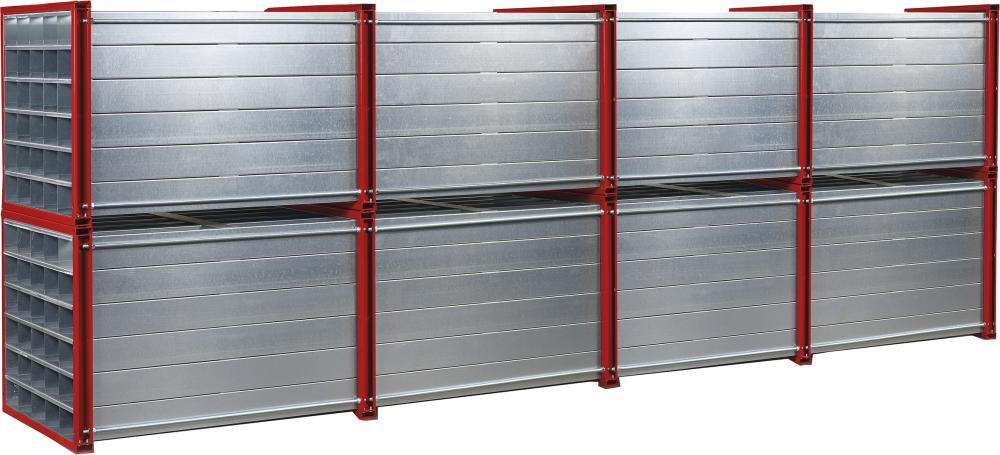 Wabenregal RWR-30/6 1000x1000x6000 30 Fächer RAL 3000