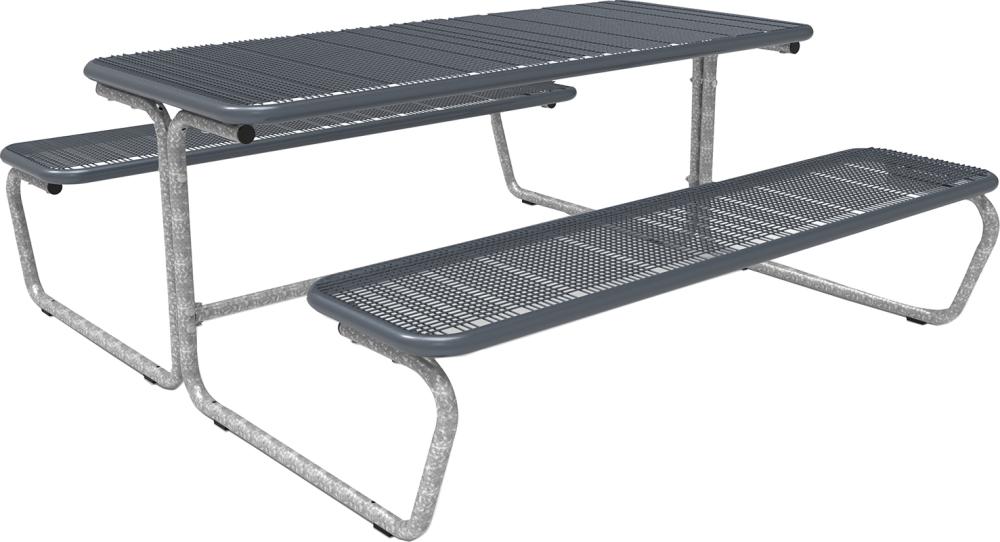 Bank-Tisch-Kombination PALMA, Drahtgitter Nutzbreite 1770mm DB 703