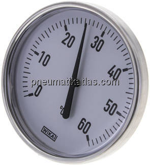 Bimetallthermometer, waagerecht D100/0 bis +60°C/40mm