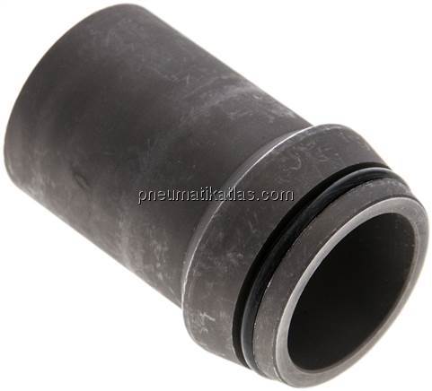 Anschweißnippel 30 x 3mm, Stahl phosphatiert