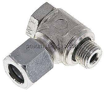 Winkel-Schwenkverschraubung G 1/8"-8 LL (M12x1), Stahl verzinkt