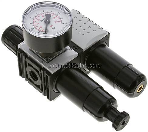 FUTURA Wartungseinheit, 2-tlg., G 1/4", 0,5 - 8 bar, Baur.0