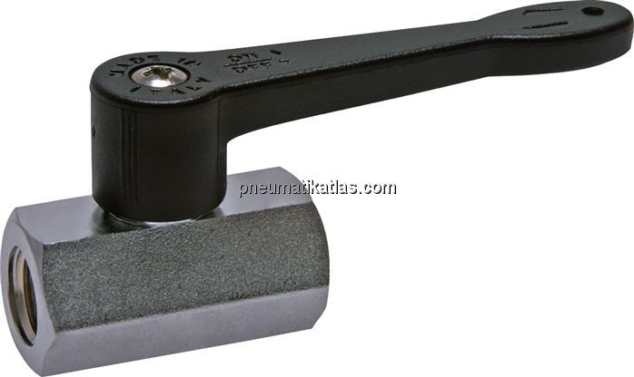 Exemplarische Darstellung: Mini-Kugelhahn mit lang