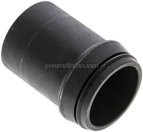 Anschweißnippel 38 x 3mm, Stahl phosphatiert