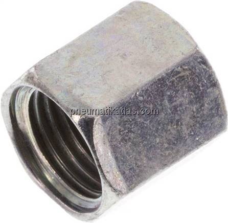 Überwurfmutter f. Schneidringverschr. 6 LL (M10x1), Stahl verzinkt