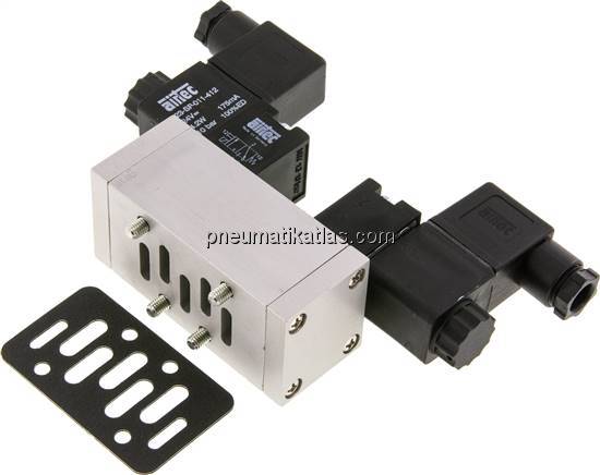 ISO-Ventil (Größe 1), 5/2-Wege Impulsventil, 24 V DC