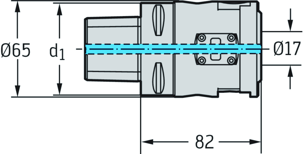 Feinbohrwerkzeug – Grundkörper B4035G.UC6.002-124.Z1