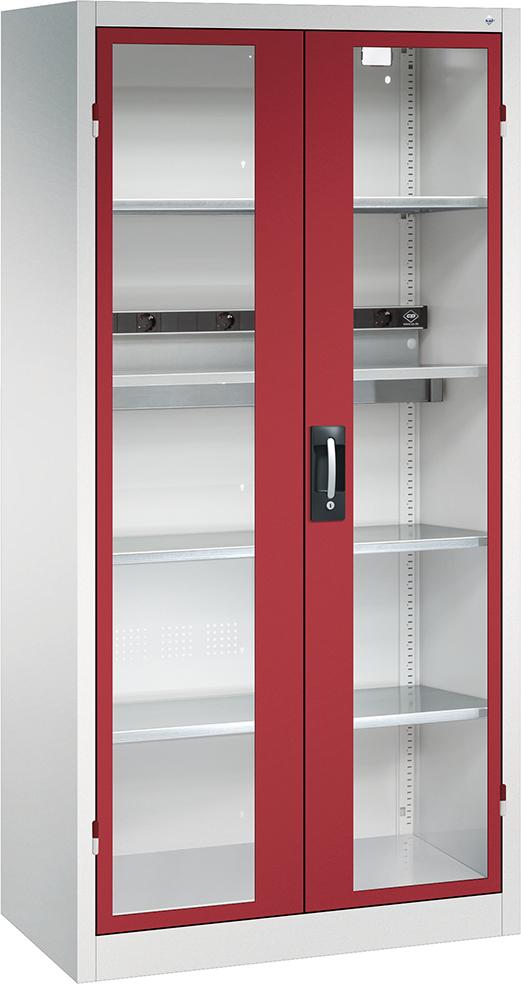 Akkuladeschrank BASIC mit Sichtfenstertüren