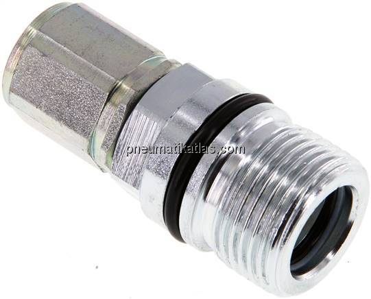 Hydraulik-Schraubkupplung, Muffe Baugr.2, G 3/8"(IG)