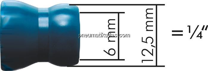 Exemplarische Darstellung: Steckerabmessung