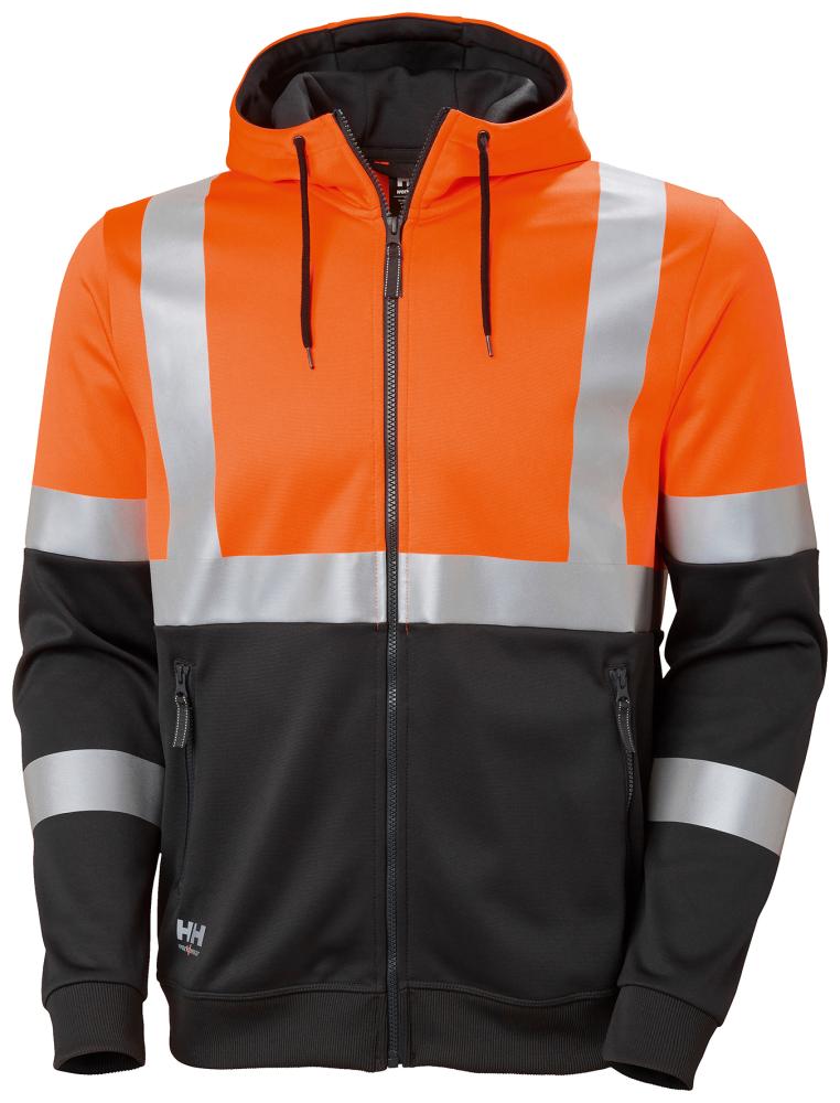 Warn-Hoodie, orange, Gr.2XL