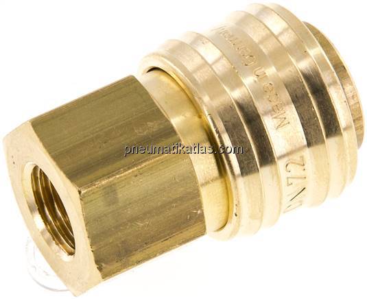 Kupplungsdose (NW7,2) G 1/4"(IG), Messing