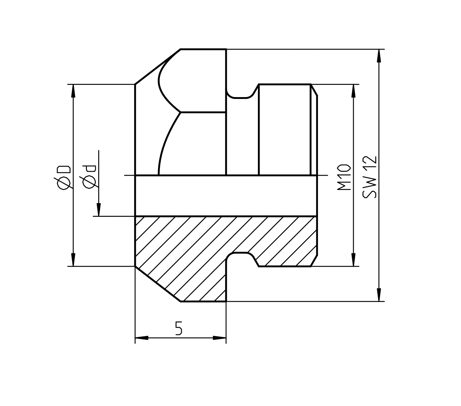 Mundstück 18 aussen AV