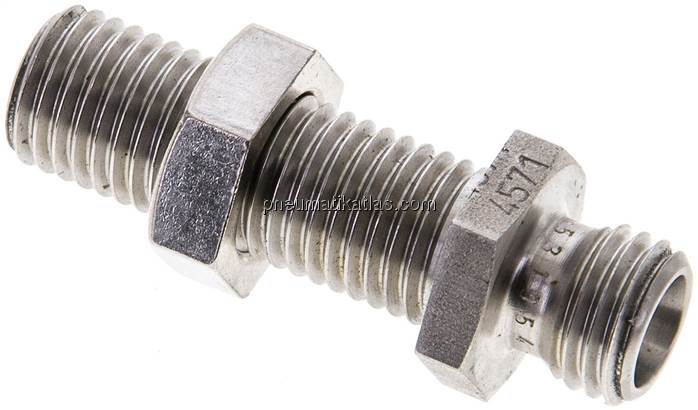 Schott-Schneidringverschraubung 6 L (M12x1,5), ohne Mutter & Schneidring, 1.4571