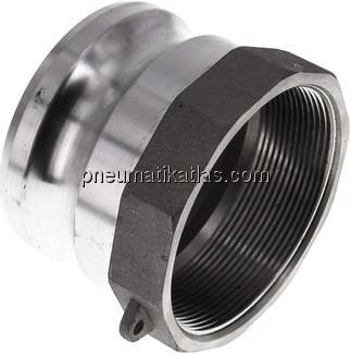 Kamlock-Stecker (A) Rp 3"(IG), Aluminium