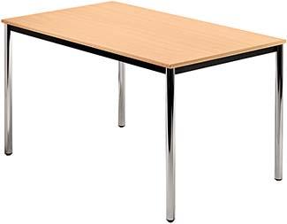 Bespr.-tisch 120 x 80 Buche/Chrom