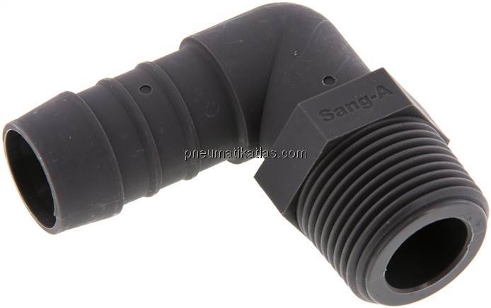 Winkel-Gewindetülle R 3/4"-19 (3/4")mm, PA 6