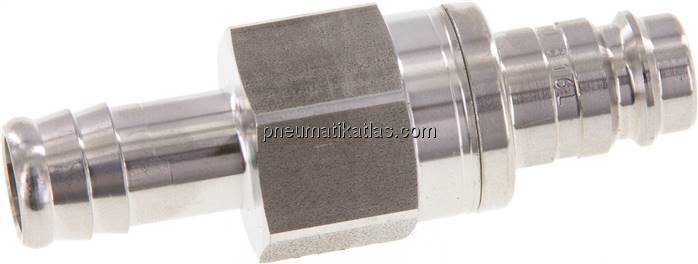 Kupplungsstecker (NW10) 13 (1/2")mm Schlauch, 1.4404